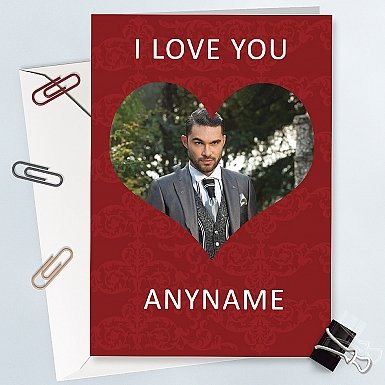 Valentines Day Love Photo Card - Personalised Card