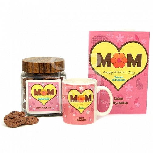 Coolest Mom Cookies Jar + Mug + Card