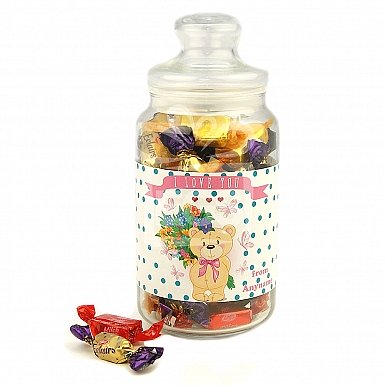 I Love You-Personalised Candies Jar