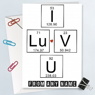 Geekery Love-Personalised Valentines Card