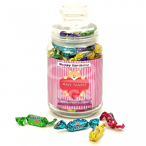 Happy Birthday Candy Jar - Personalised Jar