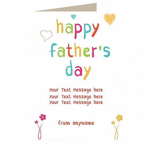 Happy Delightful Fathers Day - Personalised Card