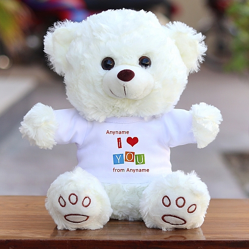 I Love Heart - Personalised Bear