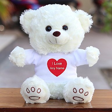 I Love-Personalised Bear