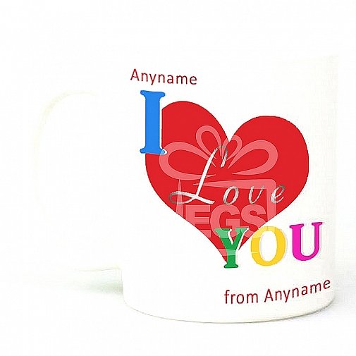 I Love You-Personalised Mug