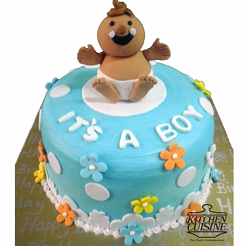 5Lbs Baby Boy Cake - Kitchen Cuisine