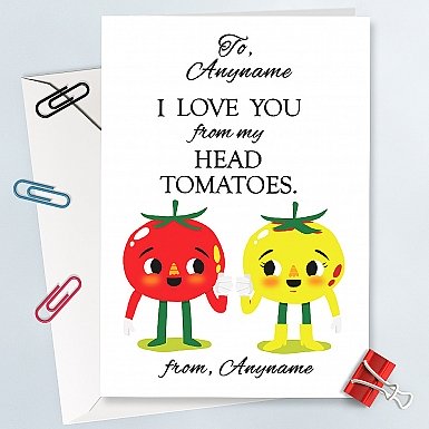 Love You Head to Toes-Personalised Card