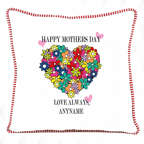 Mother's Day Multicolor floral Cushion