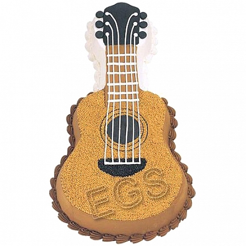 8Lbs Guitar Shaped Cake - Redolence Bake Studio