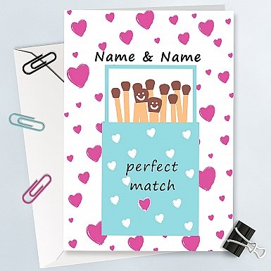 Perfect Match-Personalised Card