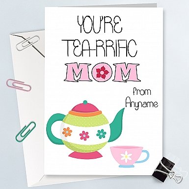 Tearrific Mom-Personalised Card