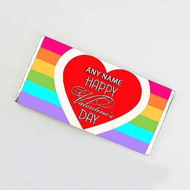 Happy Valentines-Personalised Chocolate Bar