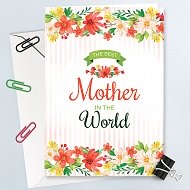 Best Mother In The World Card