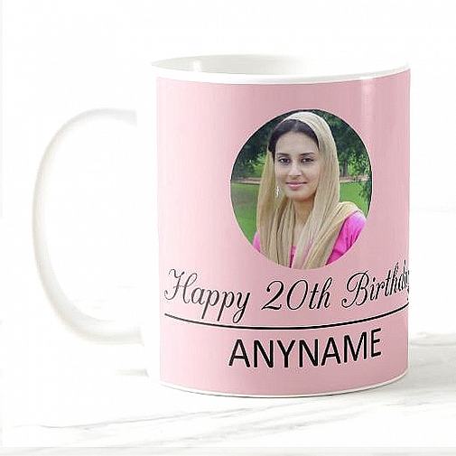 Birthday Pink Photo Mug
