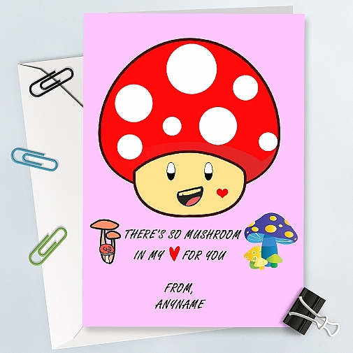 Creative Mushroom-Personalised Card