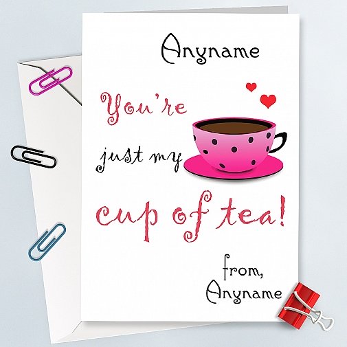 Cup of tea Anniversary Card