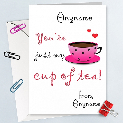 Cup of tea Anniversary Card