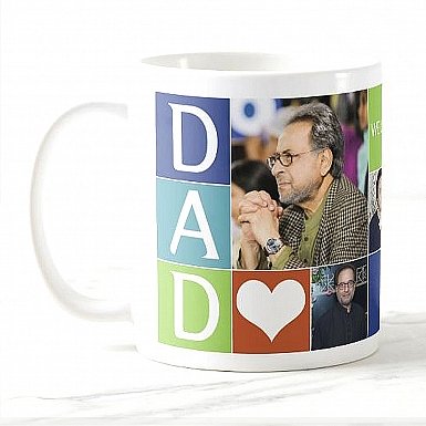 Dad Photo Collage Mug