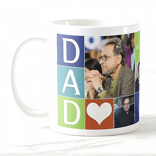 Dad Photo Collage Mug