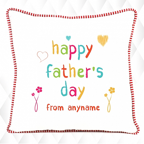 Happy Fathers day - Personalised Cushion