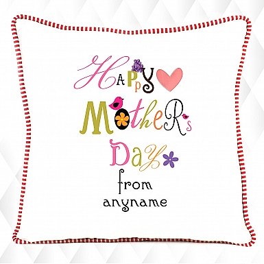 Happy Heart Mothers Day - Personalised Cushion