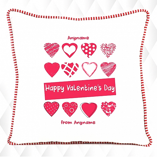 Happy Valentines Day-Personalised Cushion