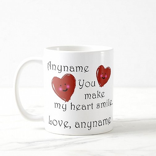 Heart Smile-Personalised mug