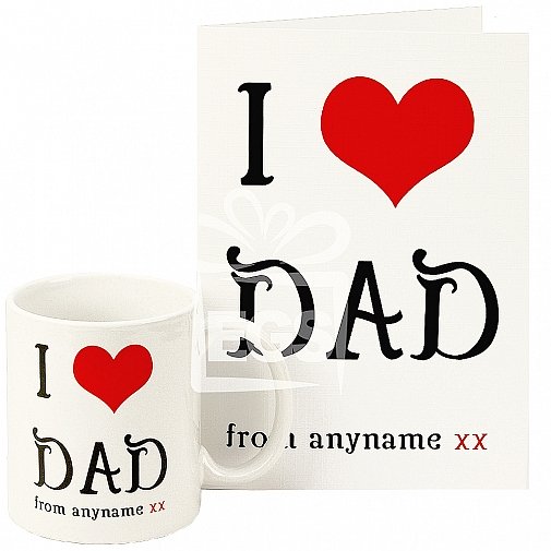 Personalised I Love Dad Gift