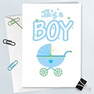 New Born Baby Boy Card