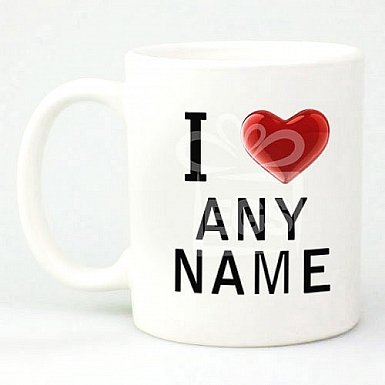 I Love Mug - Personalised Mugs