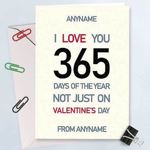Love You 365 days-Valentine Card