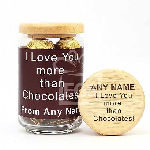 Love You-Engraved Jar