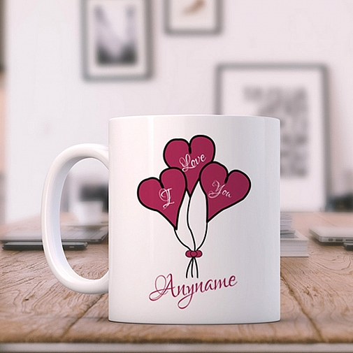 Heart balloons-Love You Mug