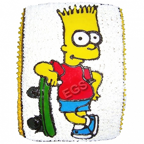 6Lbs Bart Sipmpson Cake - Redolence Bake Studio