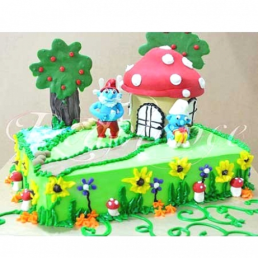 7Lbs Smurf Cake - Redolence Bake Studio