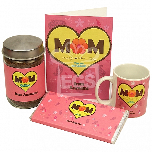 Coolest Mom Card + Jar + Mug + Chocolate