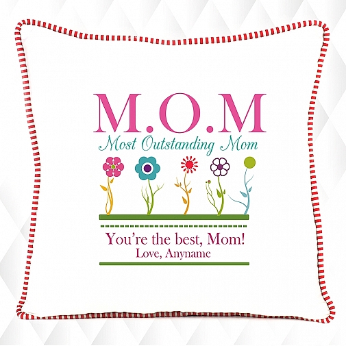 Most Outstanding Mom- Personalised Cushion