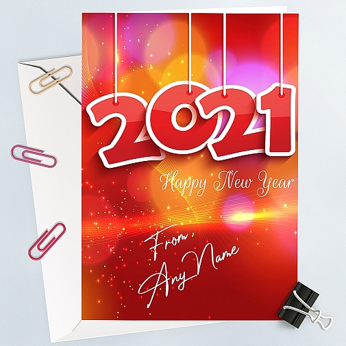 Personalised New Year Stylish Card