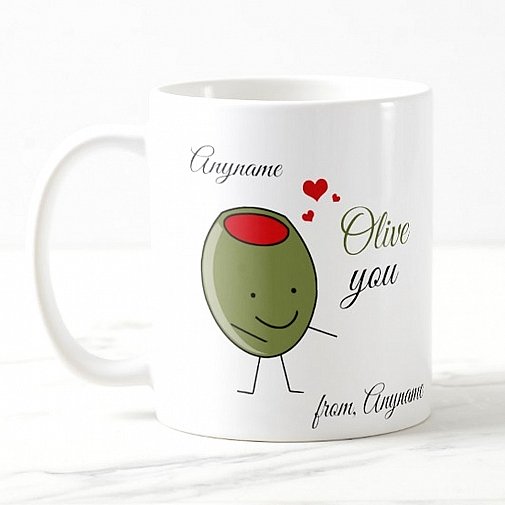Olive You-Personalised Mug