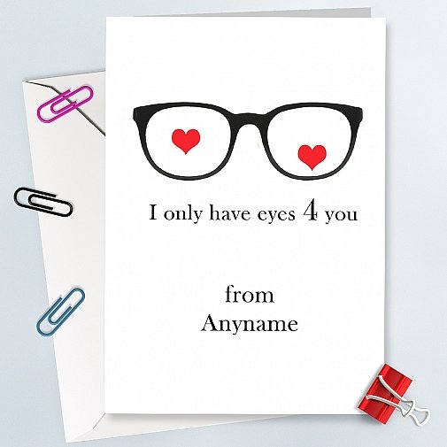 Eyes for you Anniversary Card