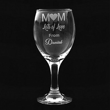 Personalised Engraved Glass for Mum