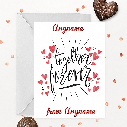 Together Forever Personalised Card