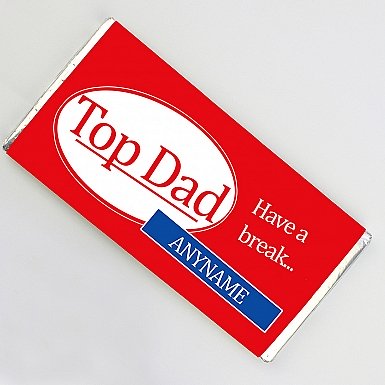 Top Dad-Personalised Chocolate Bar