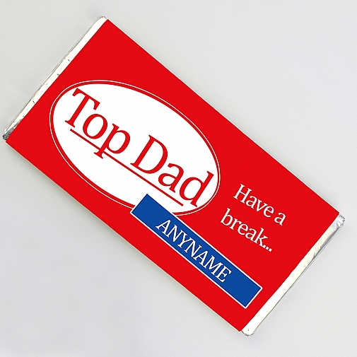 Top Dad-Personalised Chocolate Bar