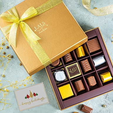 12 Chocolates in Golden Box from Lals