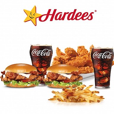 Sandwich and Chicken Deal for 2 Persons - Hardees