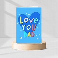 Love You Dad Personalised Card
