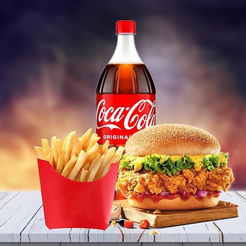 Mr Burgers Meal Deal For 1 Person