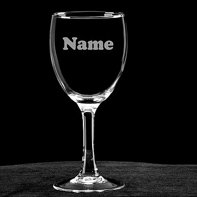 personalised Name Glass
